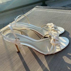 Ann Taylor New Like Heeled Light Almond Sandals S9